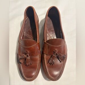 Allen Edmonds Chestnut Leather Tassel Loafers size 10